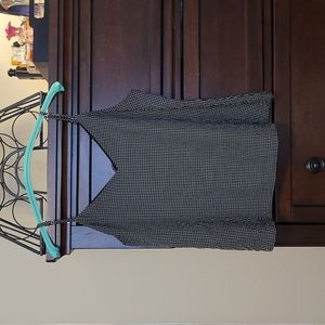 Black and white checkered camisole